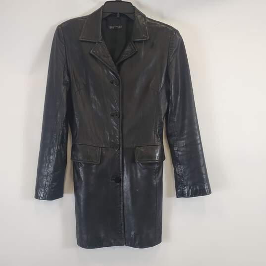 John Carlisle Women Black Leather Jacket XS image number 1