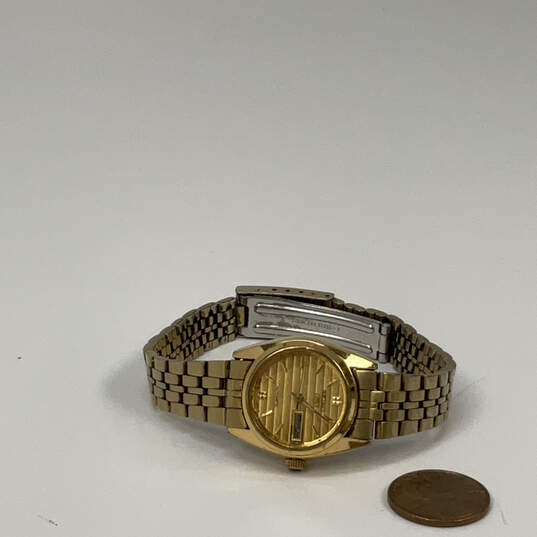 Designer Seiko Gold-Tone Chain Strap Water Resistance Analog Wristwatch image number 2