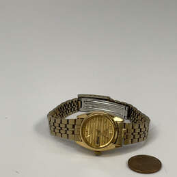 Designer Seiko Gold-Tone Chain Strap Water Resistance Analog Wristwatch alternative image