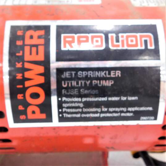 Red Lion Jet Sprinkler Utility Pump RJSE Series Color Red Product Sold As Is image number 6