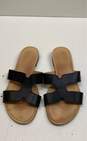 Coach And Four Black Leather Slide Sandals Women's Size 7 image number 4