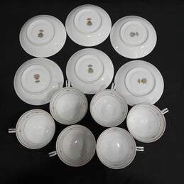 Set of 6 Noritake Fairmont Cups/Saucers alternative image