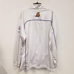 Mens White Los Angeles Lakers Long Sleeve Basketball-NBA Jacket Size XL alternative image