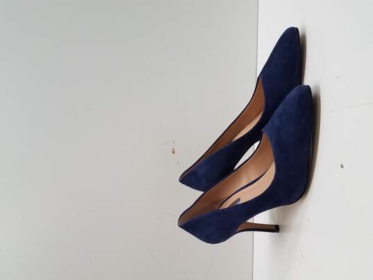 INC International Concepts Blue Suede Heels Women's Size 8.5 image number 3