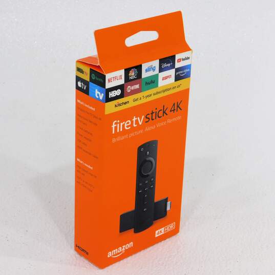 New Amazon Fire TV Stick 4K Streaming Device with Alexa Voice Remote - Black image number 1
