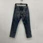 Womens Blue Denim Medium Wash Pockets Distressed Skinny Leg Jeans Size 25 image number 2
