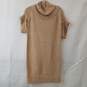 VPL P/S Viscose Mohair Short Sleeve Pullover Women's Sweater Tan Shirt image number 1