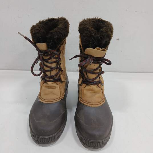 Sorel Badger Women's Insulated Shearling Lined Waterproof Snow Boots Size 7 image number 1