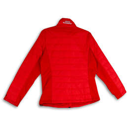Womens Red Chicago Blackhawks Long Sleeve Full-Zip Puffer Jacket Size L alternative image