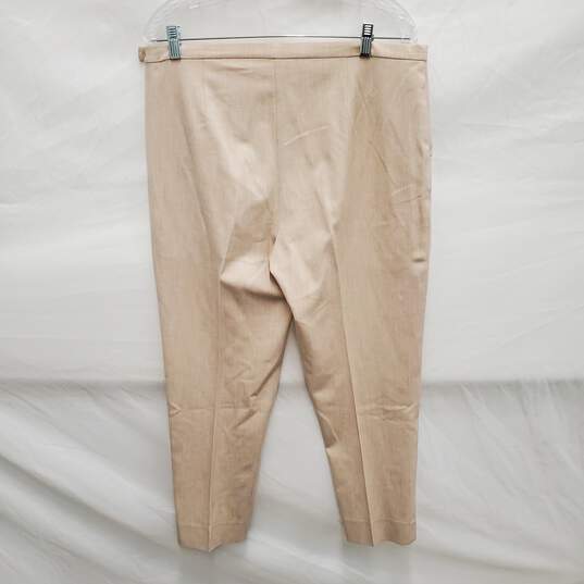 Eileen Fisher WM's Ankle High Rise Beige Pants Size 12 x 22 image number 2