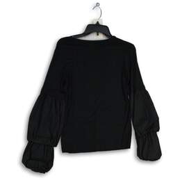 NWT Bailey 44 Womens Black Round Neck Long Sleeve Pullover Blouse Top Size S alternative image