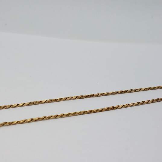 CRG TGN 14k Gold Religious Pendant Necklace 5.1g image number 2