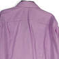 NWT Mens Purple Spread Collar Long Sleeve Button-Up Shirt Size 35/34 image number 4