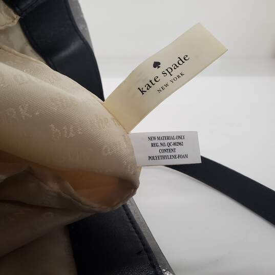 Kate Spade Shiny Gray Patent Leather Tote Shoulder Bag image number 7
