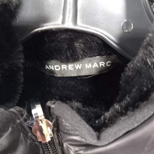 Andrew Marc Women's Black Reversible Puffer Jacket Size S image number 3