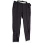 NWT Mens Gray Flat Front Slash Pocket Straight Leg Dress Pants Size 46L image number 1