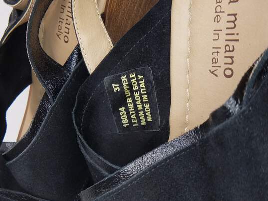 Sophia Milano Women's Black Platform Sandals Size 5.5 image number 7