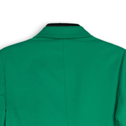 NWT Womens Green Notch Lapel Long Sleeve Welt Pocket 3 Button Blazer Size S image number 4