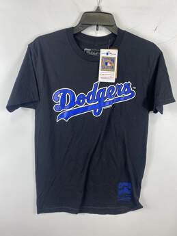 Mitchell & Ness Black Crewneck Dodgers Graphic T-Shirt S
