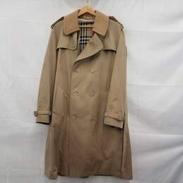 Vintage Trench Rain Coat Size 44R