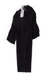 NWT Belongsci Womens Black V Neck Back Zip Bell Sleeve Mini Dress Size S image number 1