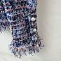 Zara Women's Multicolor Weave Fringe Scoop Neck Top Size M NWT image number 2