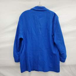 VTG Michael Kors WM's Royal Blue Linen Single Button Blazer Size 14 alternative image