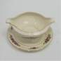 Thomas Ivory Bavaria Floral Gold Trim Gravy Boat w/ Attached Underplate & Sugar Bowl image number 2