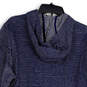 NWT Mens Blue White Striped Long Sleeve Pockets Pullover Hoodie Size M image number 4
