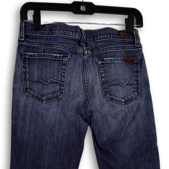 Womens Blue Denim Medium Wash Pockets Stretch Bootcut leg Jeans Size 26 image number 4