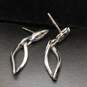 Sterling Silver Diamond Accent Drop Earrings - 3.0g image number 3