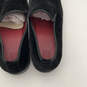 Mens Black Suede Round Toe Low Top Block Heel Slip-On Loafer Shoes Size 11 image number 6