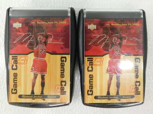 (2) 1999 Michael Jordan Upper Deck Game Call Sounds of the Game image number 1