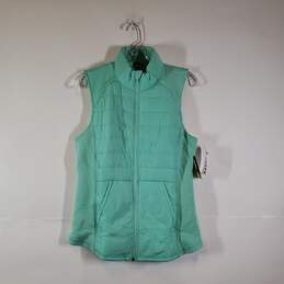 NWT Womens Sleeveless Full Zip Workout Quilted Vest Size Medium