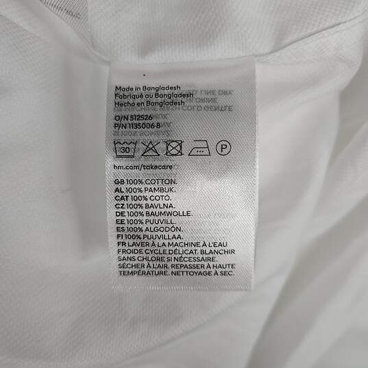 No6 H&M Essential White Long Sleeve Button Up image number 3