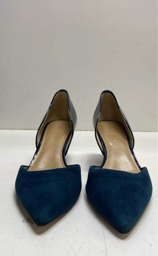 Saks Fifth Avenue Suede Low Pump Heels Blue 8.5 image number 2