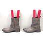 Clarks Women's Gray Boots Size 7 image number 3