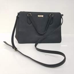 Kate Spade Laurel Way Black Saffiano Leather Large Crossbody Tote Bag