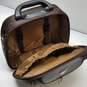Unbranded Heart Jacquard Brown Luggage w/ Carry-On image number 5