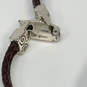 Designer Brighton Silver-Tone Remember To Play Braided Wrap Bracelet image number 4