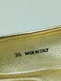 Authentic Jimmy Choo Gold Sequin Flats W 5 image number 7