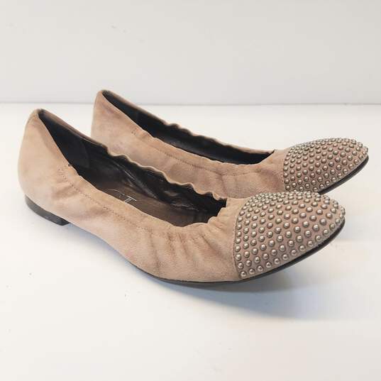 AGL Suede Studded Travel Ballet Flats Women's Size 9 image number 1