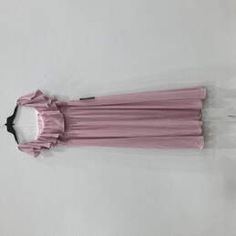 NWT Womens Pink Off The Shoulder Ruffle Pullover Bridesmaid Dress Size 3XL alternative image