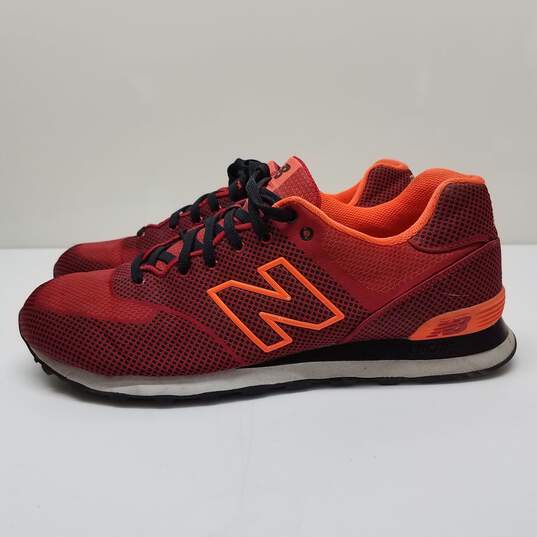 New Balance 574 ML574ALN Men's Casual Sneakers Red/Orange Size 11.5 image number 3