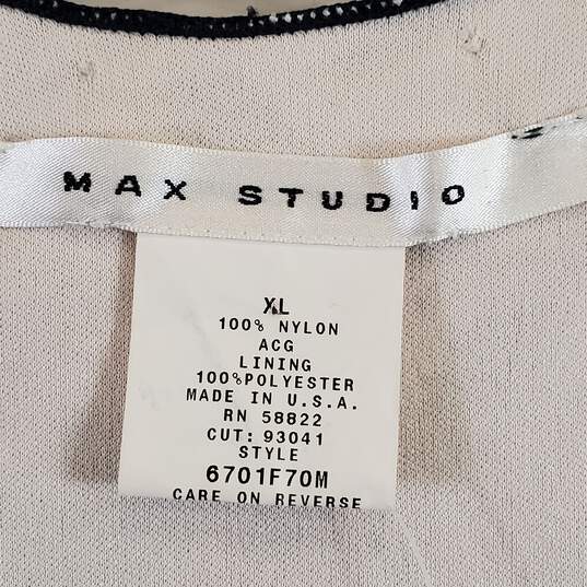 Max Studio Women Black Lace Blouse XL NWT image number 3