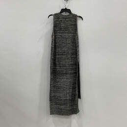 Womens Gray Heather Sleeveless Keyhole Neck Pullover A-Line Dress Sz 14/16 alternative image