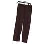 Womens Brown Slash Pocket Flat Front  Mid Rise Chino Pant Size 4 image number 1