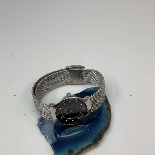 Designer Skagen Black Round Dial Adjustable Strap Analog Wristwatch image number 1