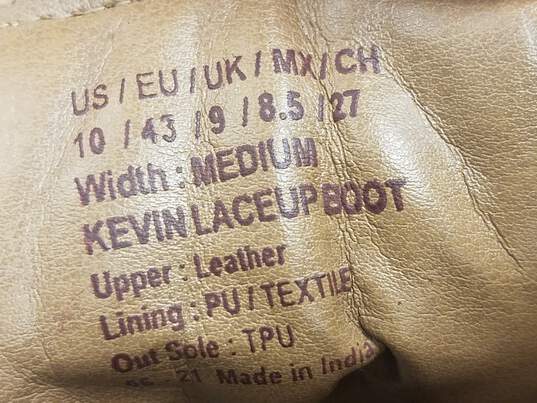Kenneth Cole Leather Captoe Boots Tan 10 image number 10