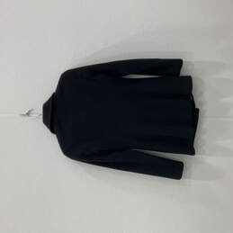Womens Black Long Sleeve Notch Lapel Pocket Double Breasted Pea Coat Size 2 alternative image